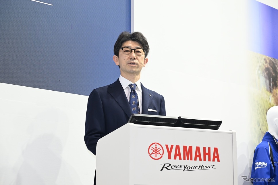 ヤマハ発動機販売の松岡大司社長(東京モーターサイクルショー2025)《写真撮影 安藤貴史》