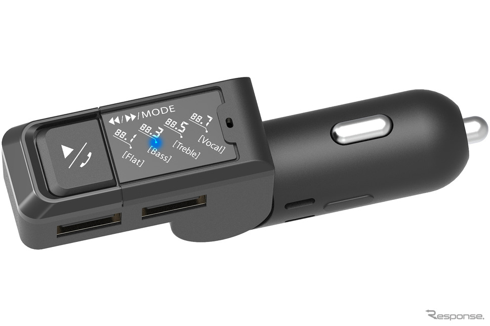 Kashimura・FMトランスミッター 4バンド USB2ポート(KD-272)Photo by カシムラ