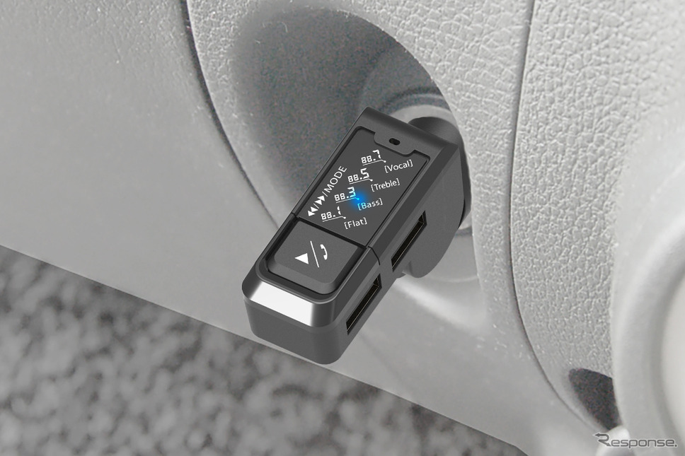Kashimura・FMトランスミッター 4バンド USB2ポート(KD-272)Photo by カシムラ