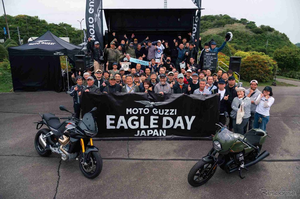 「モト・グッツィ」のファンイベント「MOTO GUZZI EAGLE DAY JAPAN 」2024年の様子《写真提供 ピアッジオグループジャパン》
