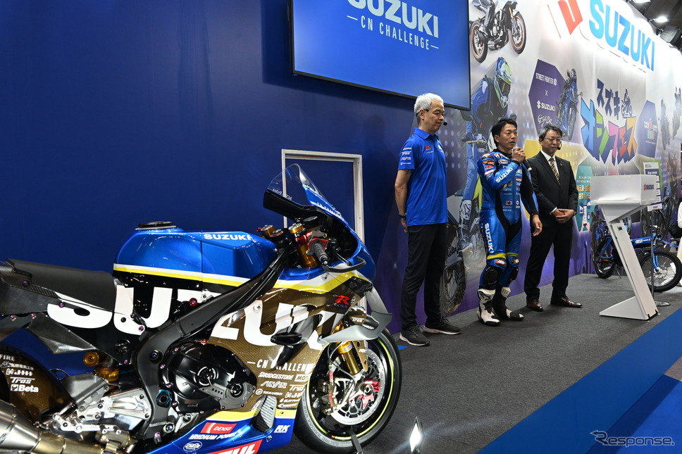 チームスズキCNチャレンジが2年目の鈴鹿8耐参戦を発表(東京モーターサイクルショー2025)《写真撮影 安藤貴史》