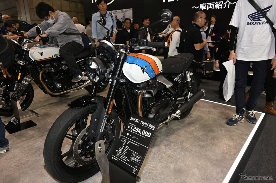 トライアンフ スピードツイン900(東京モーターサイクルショー2025)《写真撮影 安藤貴史》