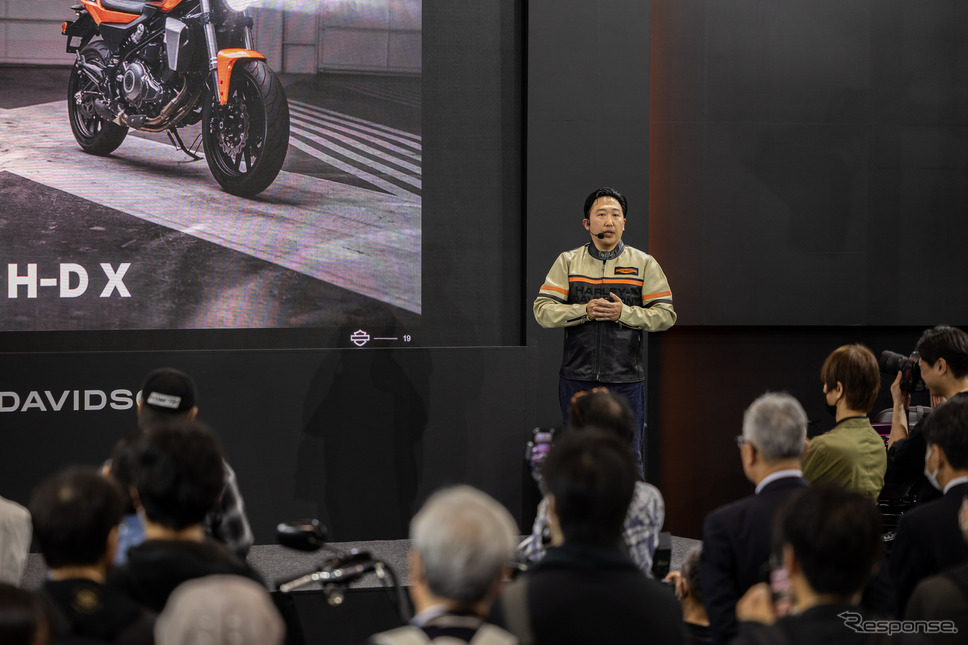 ハーレーダビッドソンジャパン玉木一史代表(東京モーターサイクルショー2025)《写真撮影 青木タカオ》