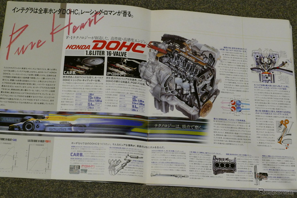 初代ホンダ クイント・インテグラ(当時のカタログ)《カタログ写真撮影 島崎七生人》