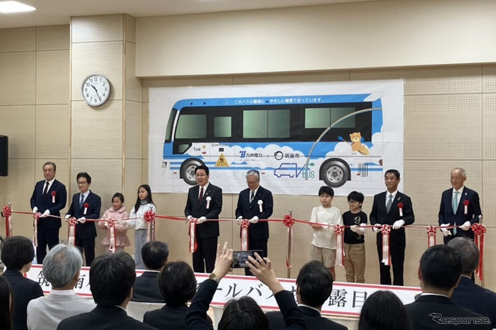 国内初のEVスクールバスが福岡県筑後市役所に導入され4月7日営業運転開始《写真提供 EVモーターズ・ジャパン》