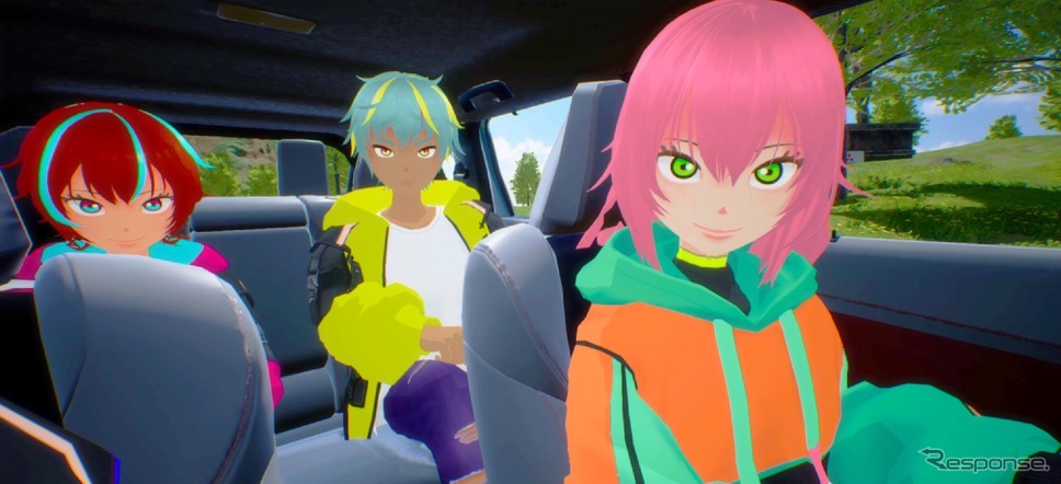 三菱自動車がJP UNIVERSE社と共同開発したバーチャルカーライフアプリ「MILAND(ミランド)」《写真提供 三菱自動車》