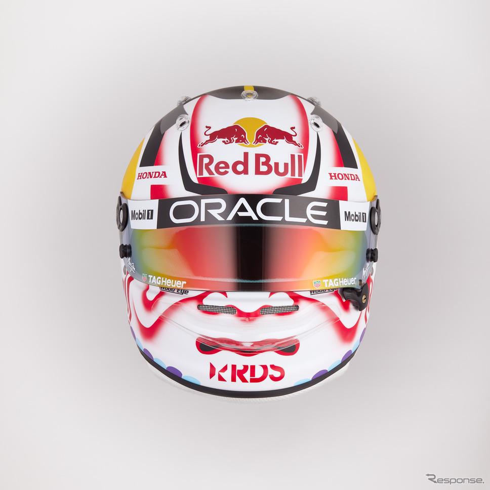 角田裕毅選手がF1日本グランプリ特別デザインヘルメットを公開! テーマは「KABUKI」市川團十郎さんが監修《写真提供 ホンダモビリティランド》