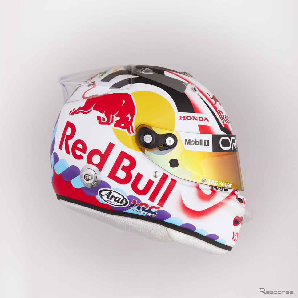 角田裕毅選手がF1日本グランプリ特別デザインヘルメットを公開! テーマは「KABUKI」市川團十郎さんが監修《写真提供 ホンダモビリティランド》