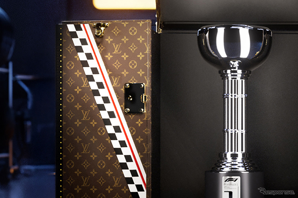 F1日本GPで使用されるルイ?ヴィトンのトロフィー?トランク《photo by LOUIS VUITTON》