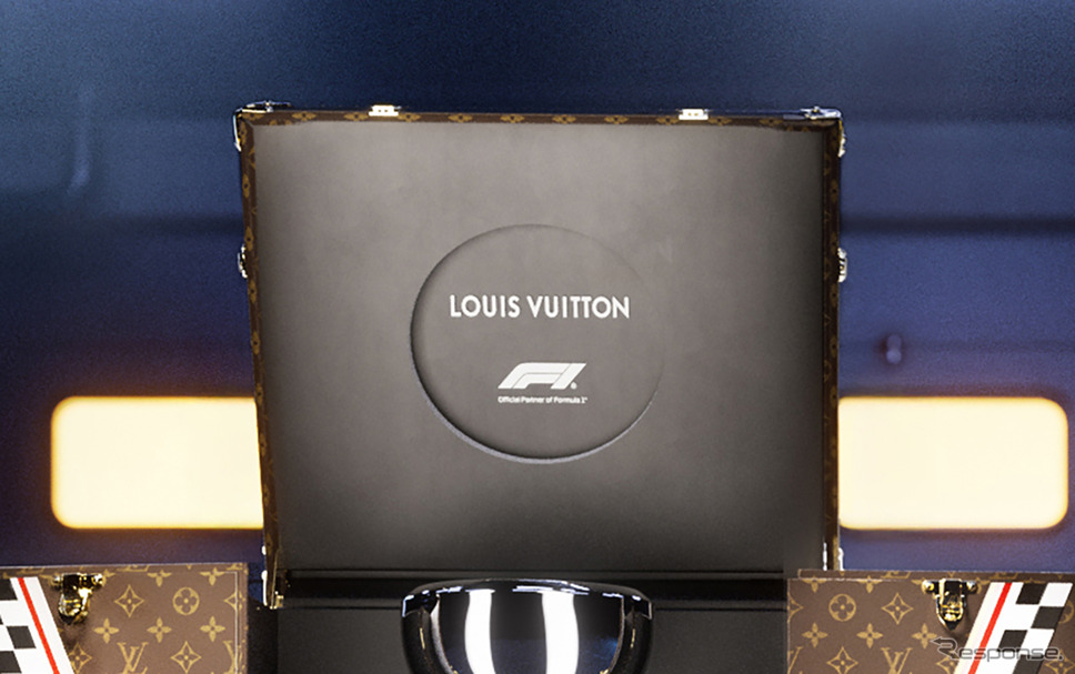 F1日本GPで使用されるルイ?ヴィトンのトロフィー?トランク《photo by LOUIS VUITTON》