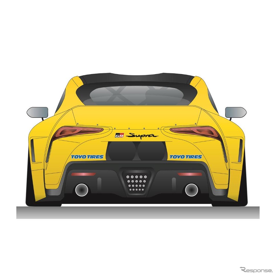 トーヨータイヤ、トヨタ×マクドナルド×トミカの『GRスープラ セーフティカー』仕様車両にPROXESを供給《画像提供 トーヨータイヤ》