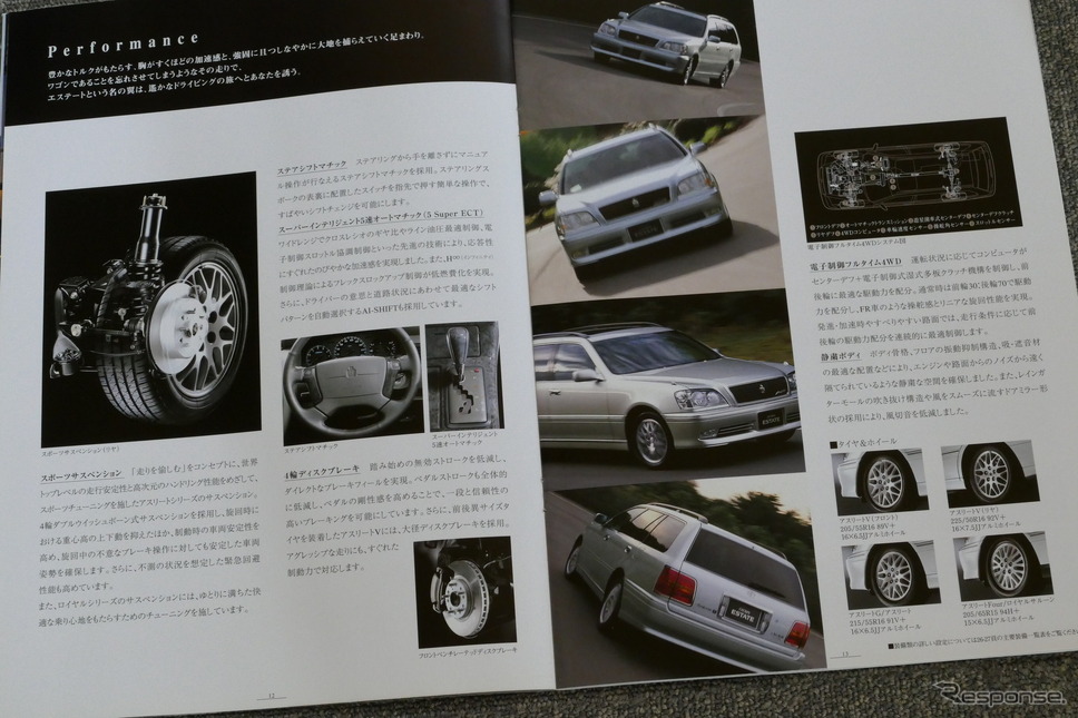 トヨタ・クラウン・エステート(10代目)当時のカタログ《カタログ写真撮影 島崎七生人》