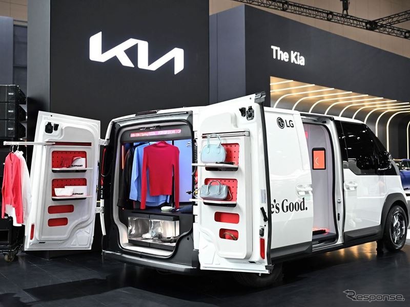 LGのAI家電を搭載したキア『PV5』のコンセプトカー《photo by Kia》