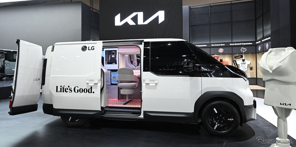 LGのAI家電を搭載したキア『PV5』のコンセプトカー《photo by Kia》