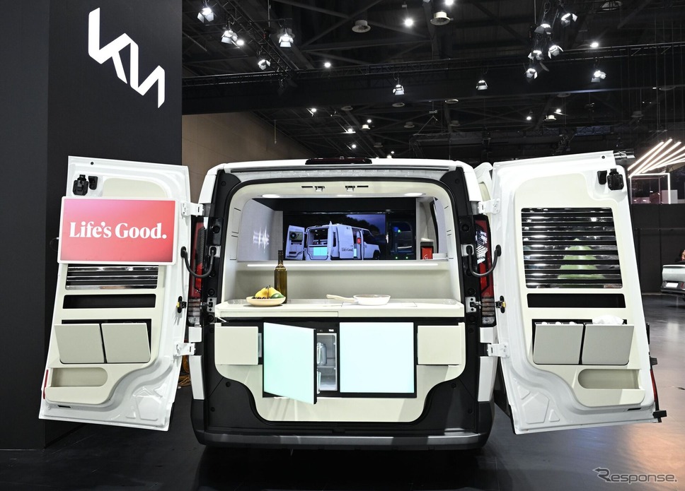 LGのAI家電を搭載したキア『PV5』のコンセプトカー《photo by Kia》
