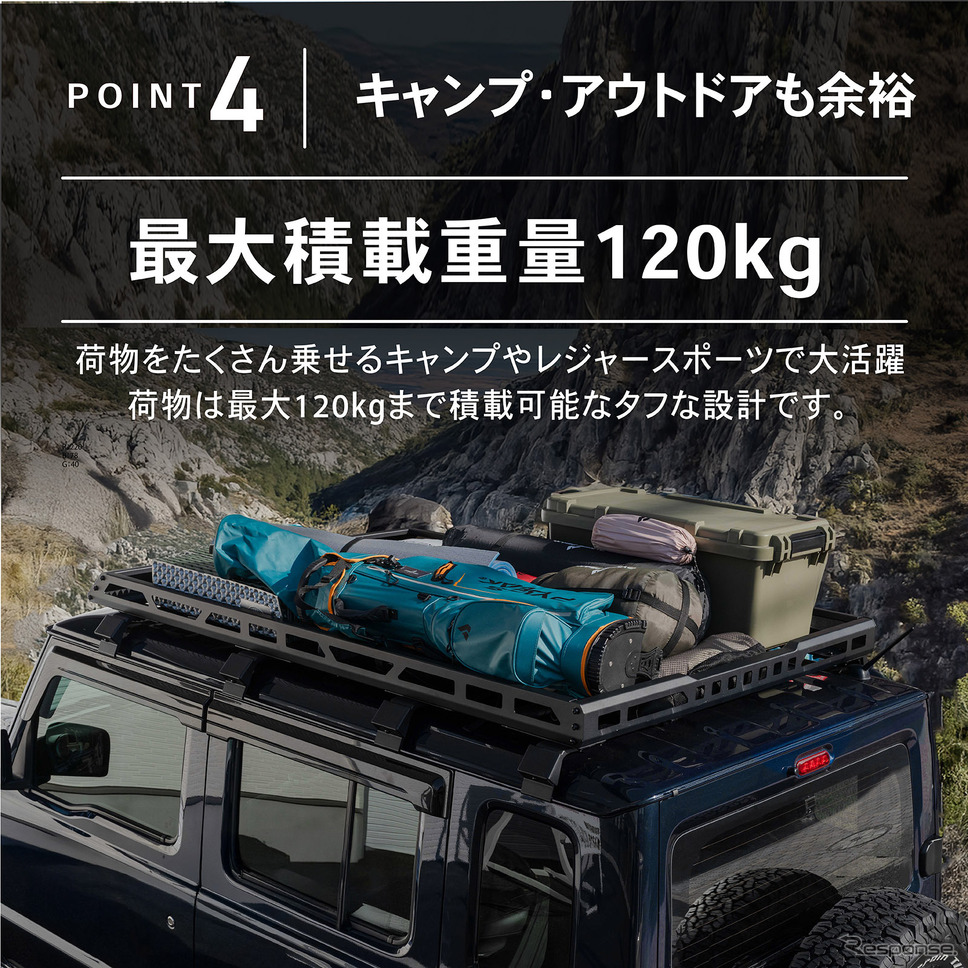 クラフトワークスのスズキ『ジムニーノマド』専用「ルーフキャリア」《写真提供 クラフトワークス》