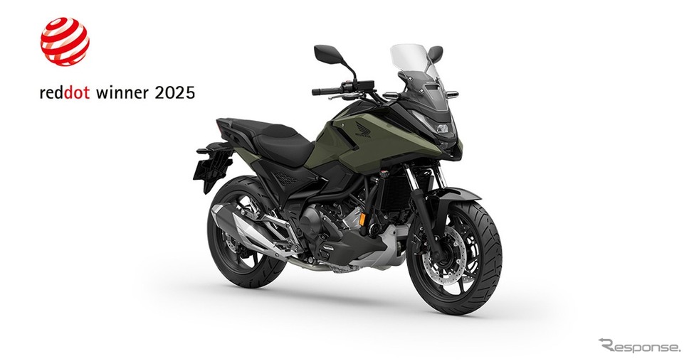「レッド・ドット・デザインアワード」のプロダクトデザイン部門で「レッド・ドット賞」を受賞したホンダNC750X《写真提供 ホンダ》