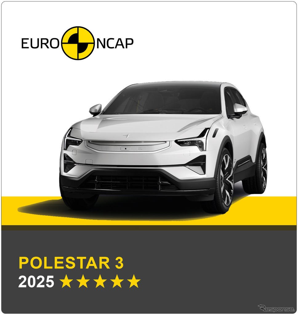 ポールスター3がユーロNCAPで最高の安全性評価《photo by polestar》