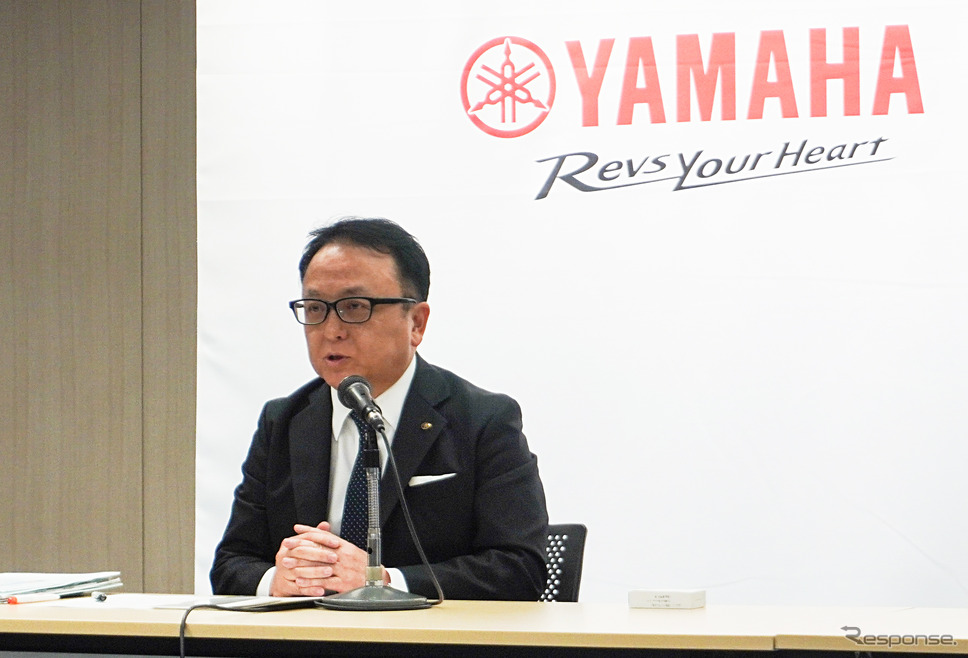 ヤマハ発動機 設楽元文社長《写真撮影 宮崎壮人》