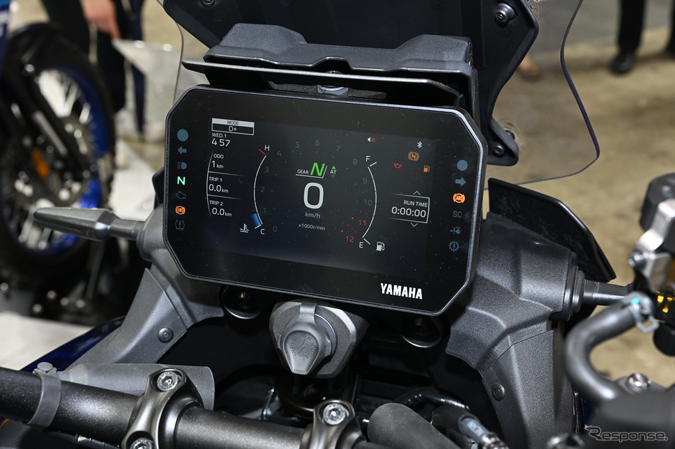 スマホ連携など知能化が進む(写真はヤマハ トレーサー9 GT+)《写真撮影 安藤貴史》