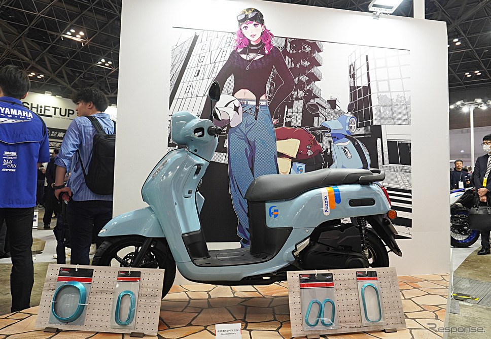 3月のモーターサイクルショーで公開され話題となった125ccスクーター『Fazzio(ファッジオ)』《写真撮影 宮崎壮人》