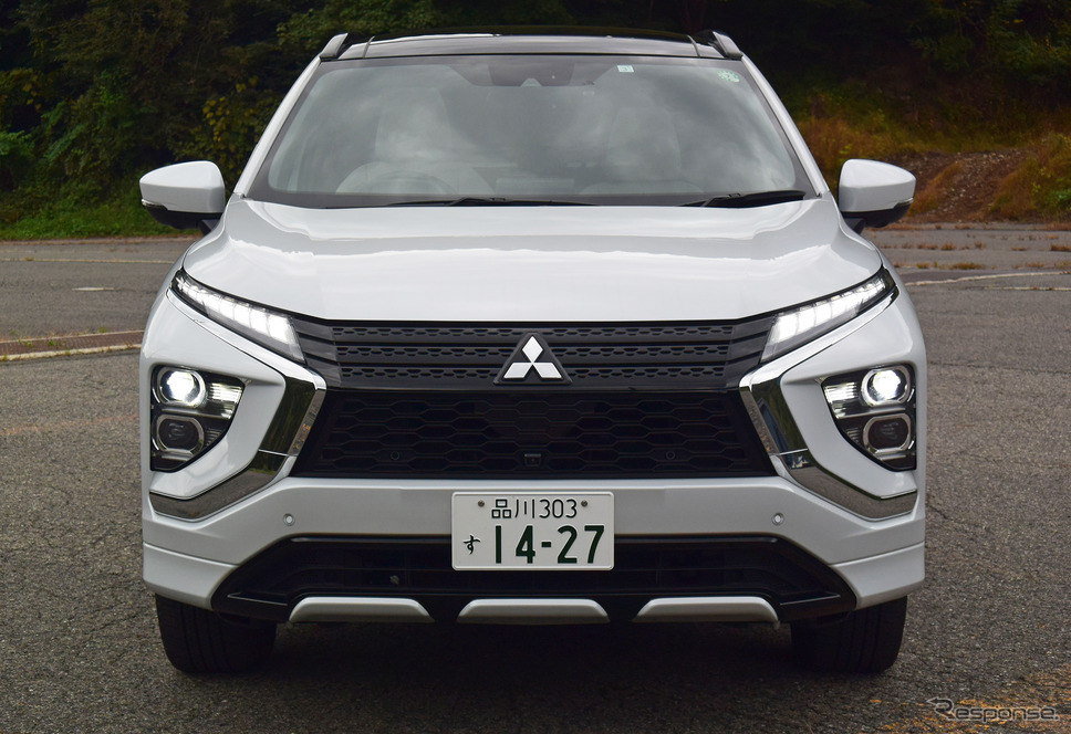 ダイナミックシールドと呼ばれるアイデンティティマスクを持つが、三菱自動車ならもっとワイルド志向でもよかった気も。《写真撮影 井元康一郎》