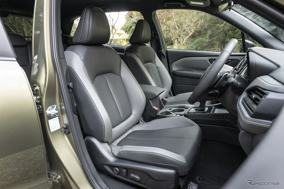 撥水加工が施されたシート《写真提供 SUBARU》