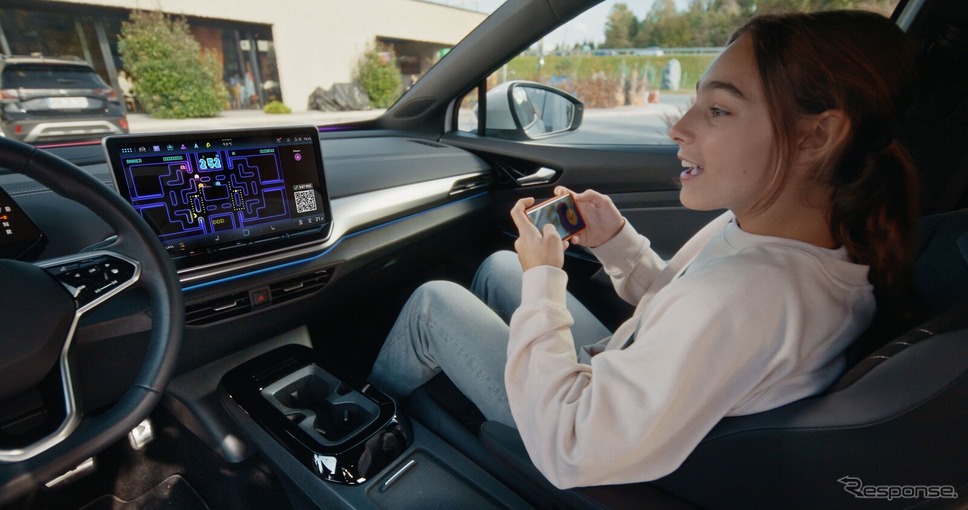 VWの車載ディスプレイでゲーム「パックマン」がプレイ可能に《photo by VW》