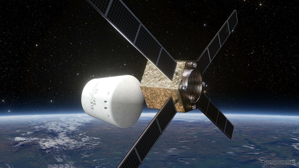 衛星本体から回収カプセルが分離した瞬間(イメージ)《写真提供 ElevationSpace》