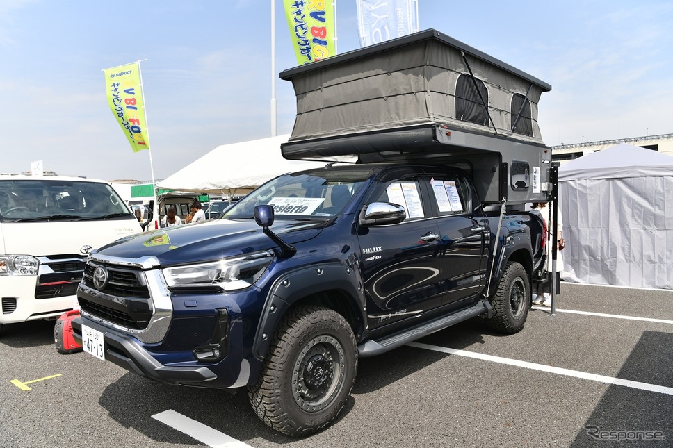 出展されるキャンピングカー《写真提供　キャンピングカーフェア実行委員会》