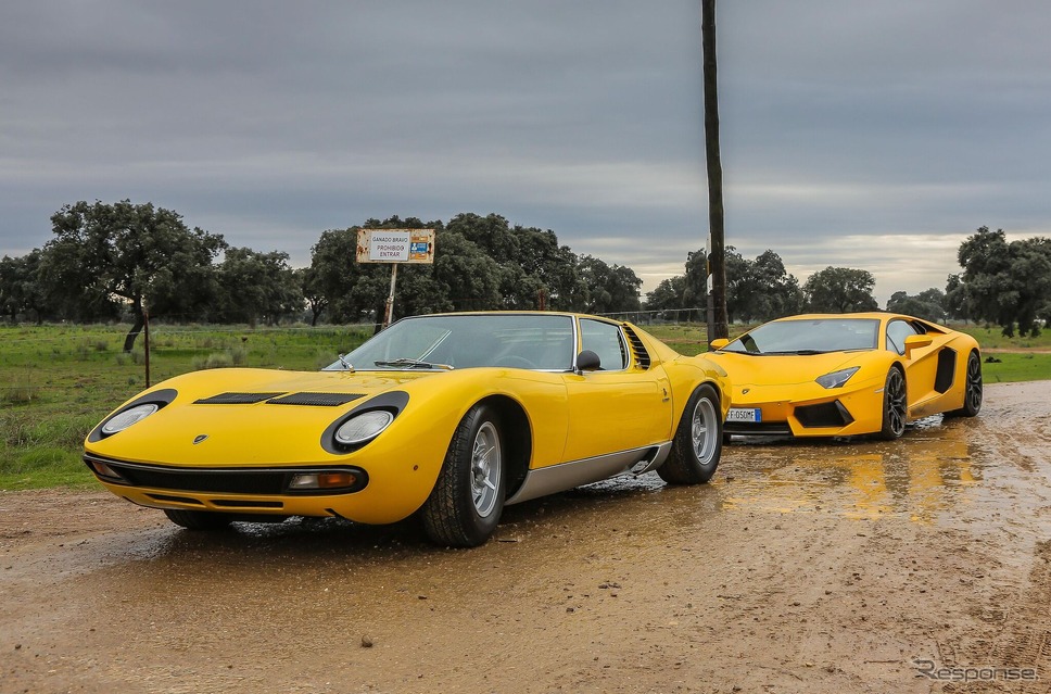 「ポロ・ストリコ」によって復元されたランボルギーニ・ミウラ《photo by Lamborghini》