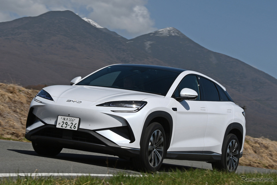 BYD シーライオン7《写真撮影 諸星陽一》