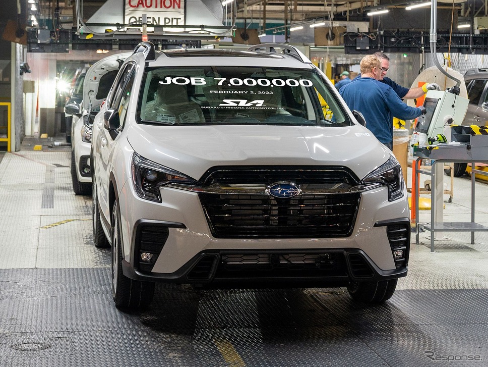 米国インディアナ州で生産されるスバル『アセント』（参考画像）《photo by SUBARU》