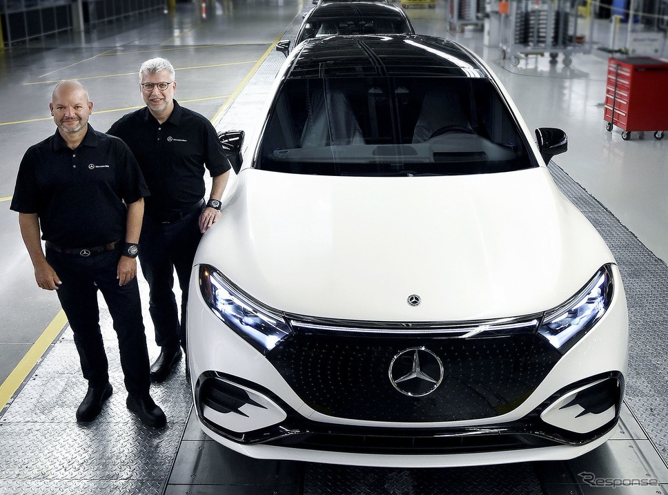 メルセデスベンツの米国アラバマ州タスカルーサ工場で生産される『EQS SUV』（参考画像）《photo by Mercedes-Benz》