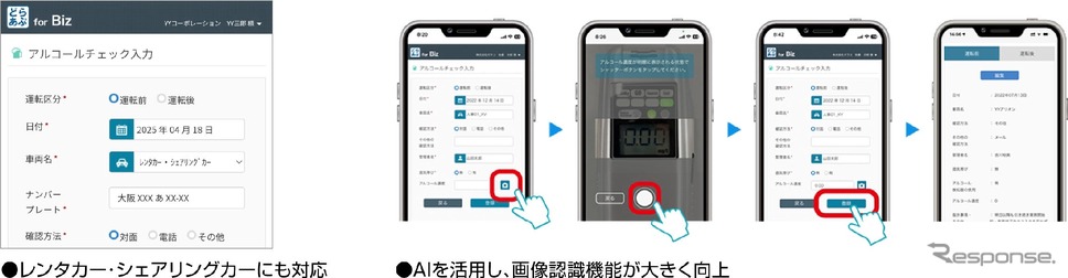 アルコールチェック管理機能がさらに充実《写真提供 ソフト99》