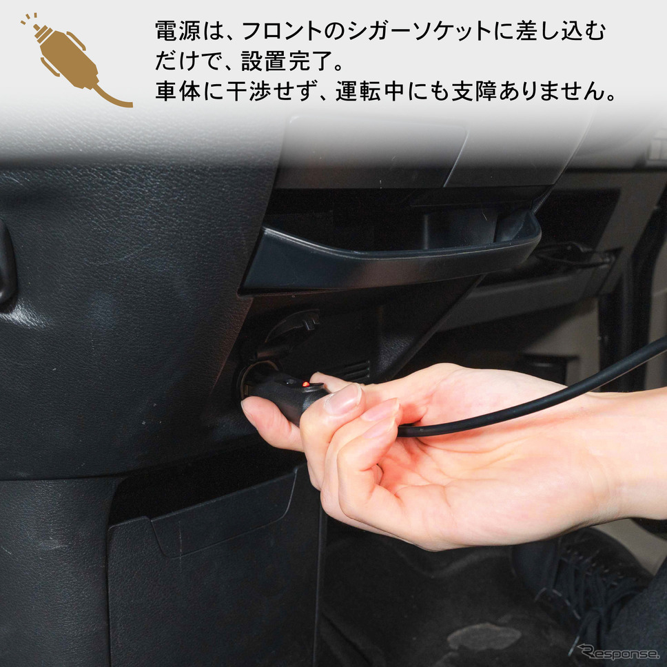 シートの隙間に入れ込むだけで収納と電源をカンタンに増設、クラフトワークスから『デリカミニ』系列車専用コンソールボックス登場《写真提供 Fun Standard》