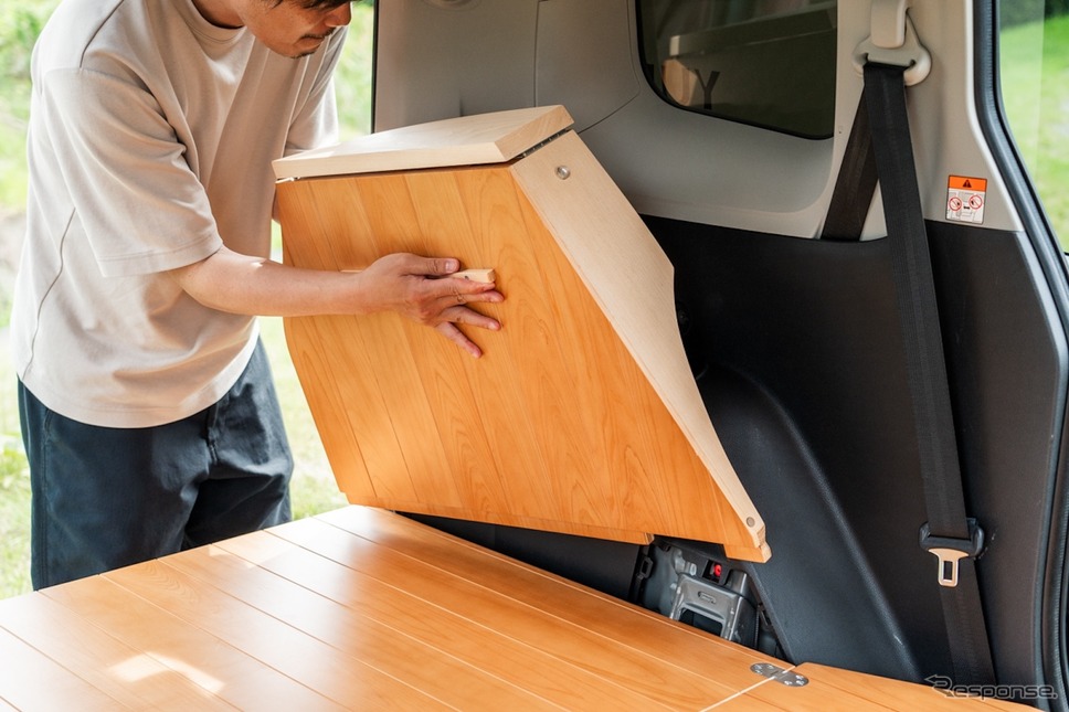 YURTの『シエンタ』用車中泊キット「VANLIFE ROOMKIT」《写真提供 RESTORE》