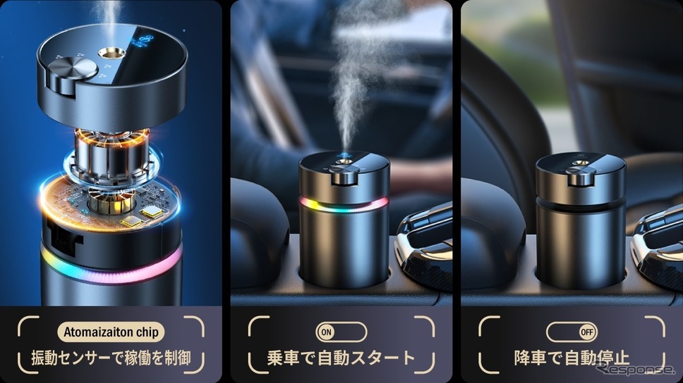 カーディフューザー《写真提供 株式会社いいにおい》
