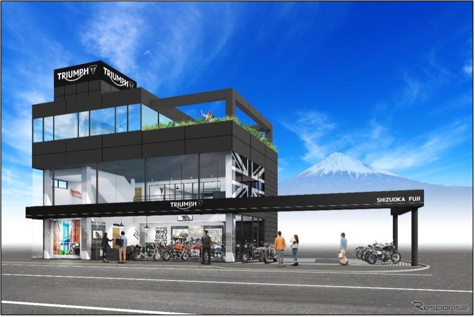 トライアンフ静岡富士《写真提供 トライアンフモーターサイクルズジャパン》