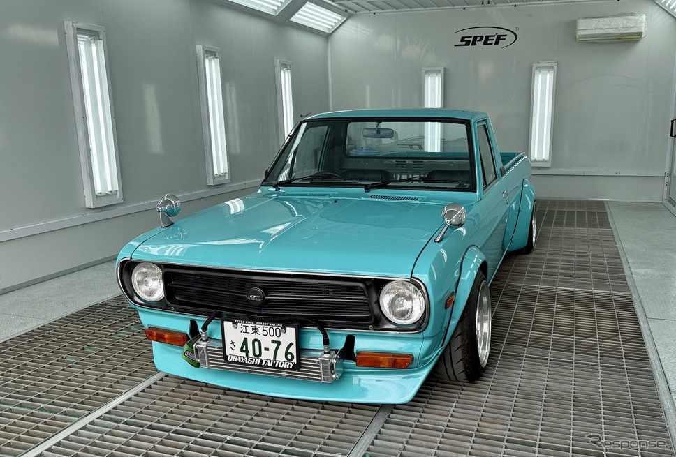 「モントレーカーウィーク」に展示&販売予定のDai&Obayashiサニトラ《写真提供 新日本自動車振興協会》