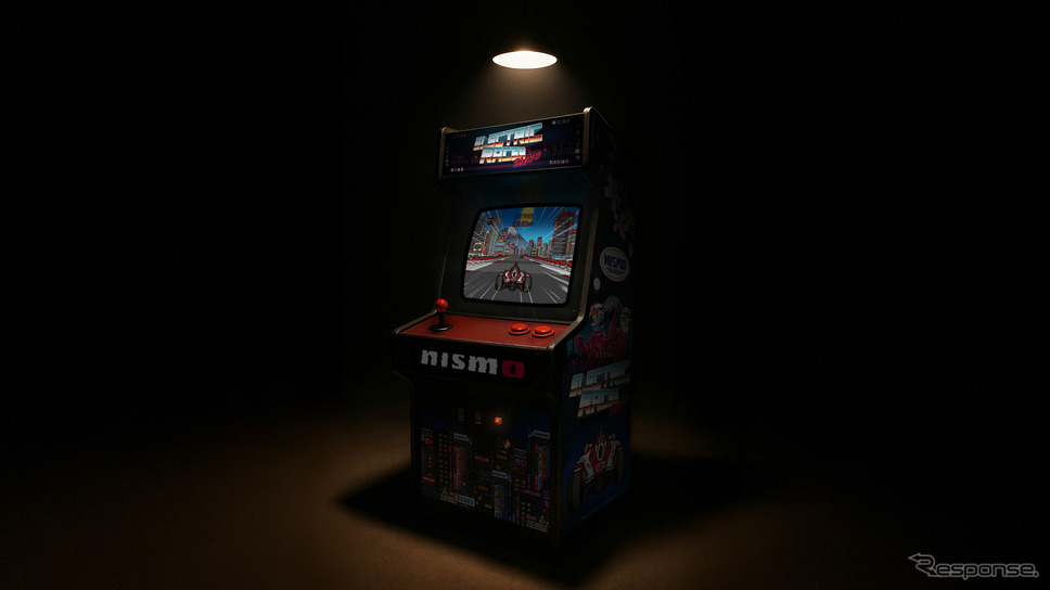 日産自動車のフォーミュラEチームのビデオゲーム「NISMO Electric Racer Tokyo」《写真提供 日産自動車》