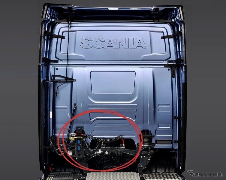改善の内容:トレーラーエアホースを良品に交換する《写真提供 スカニアジャパン》