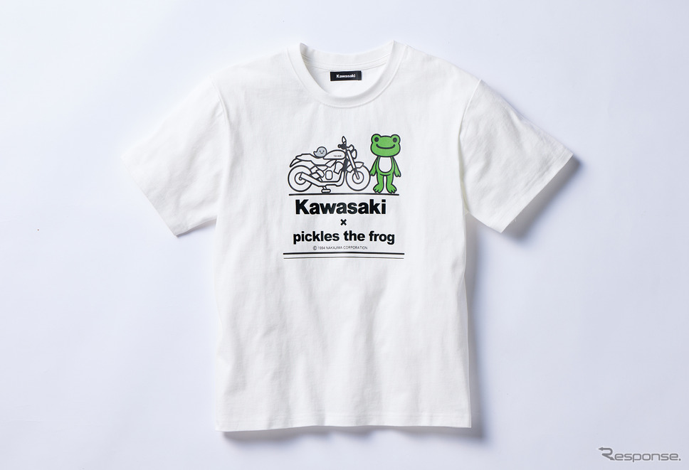 カワサキ×かえるのピクルス Tシャツ《写真提供 カワサキモータースジャパン》