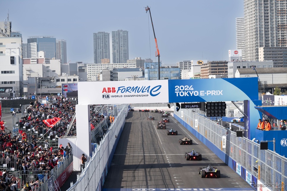 ホームストレート(東京 E Prix 2024) (c) Formula E《写真提供 フォーミュラE》