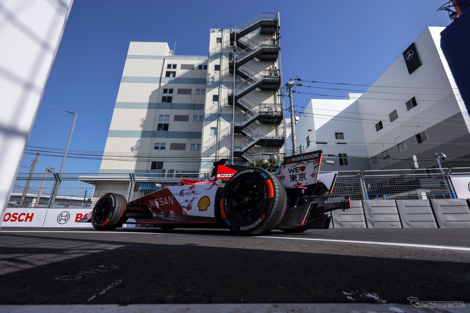 ターン7を左折、ここから公道(東京 E Prix 2024) (c) Formula E《写真提供 フォーミュラE》