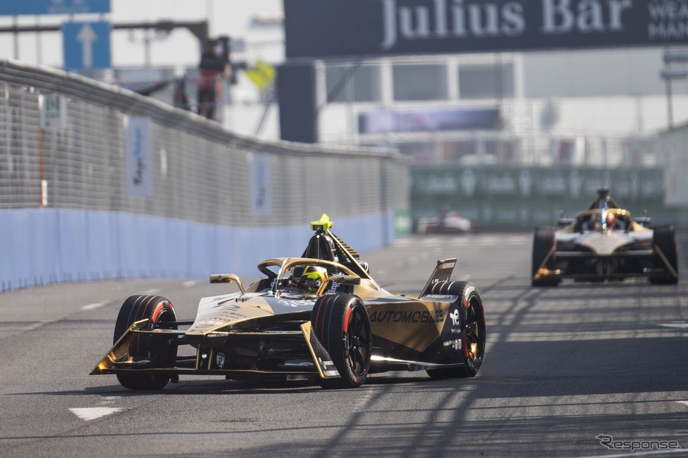 ターン10〜11のシケインに入ろうとしているところ(東京 E Prix 2024) (c) Formula E《写真提供 フォーミュラE》