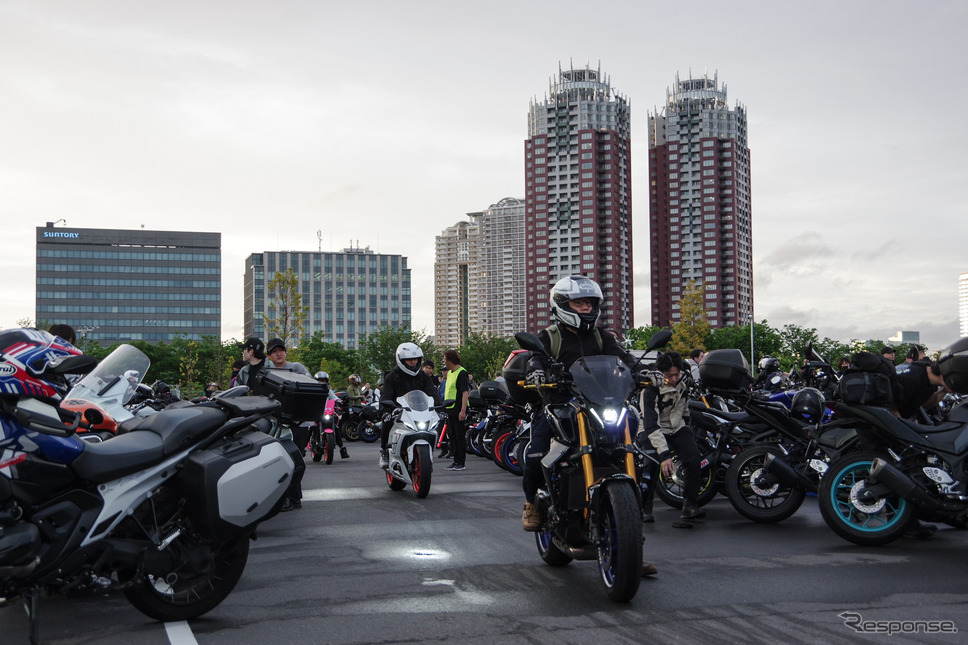 5月10日、東京・台場で開催されたヤマハ「The Dark side of Japan Night Meeting」《写真撮影 宮崎壮人》