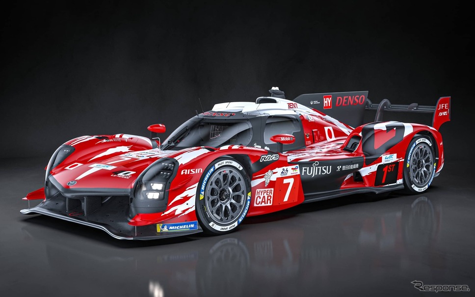 トヨタGR010 HYBRIDの特別なカラーリング仕様《写真提供 トヨタ自動車》