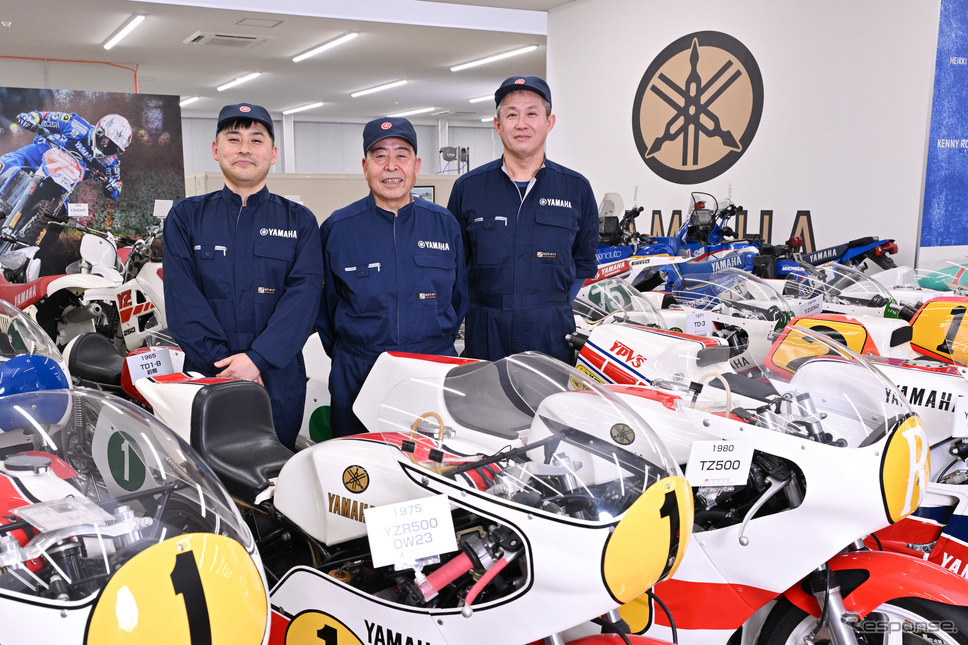 ヤマハコミュニケーションプラザの展示車両をレストア&メンテナンスする3名のエンジニアに話を聞いた《写真撮影 廣井誠》