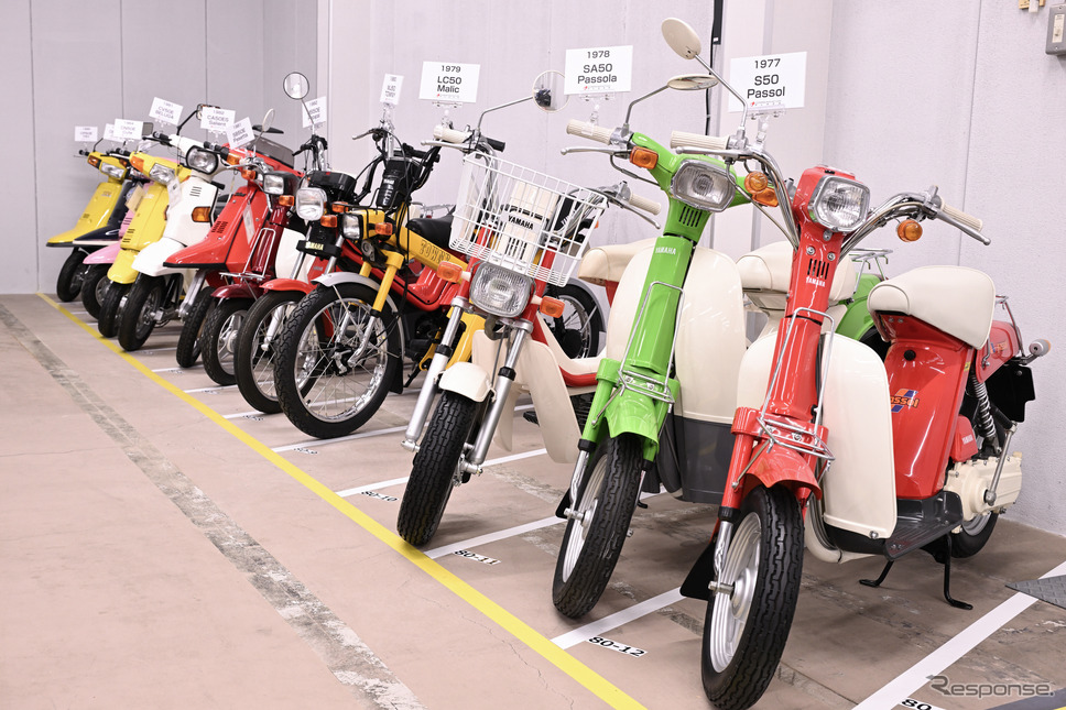 ヤマハ発動機 豊岡技術センターでレストアされる車両《写真撮影 廣井誠》